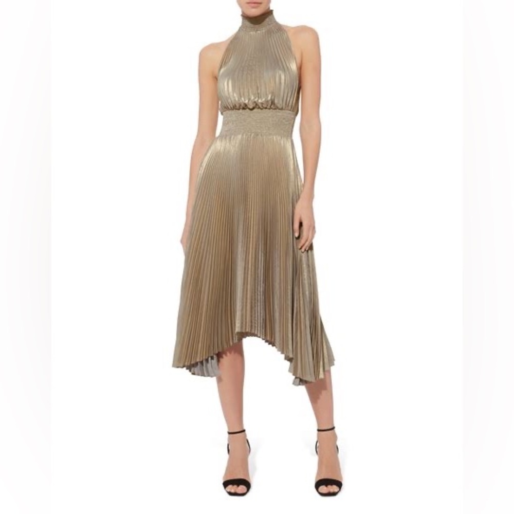 A.L.C. Renzo Dress Gold Size 4